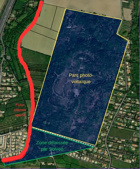 Parcours sportif Parc de stockage