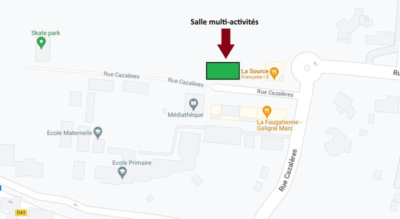 Emplacement de la salle