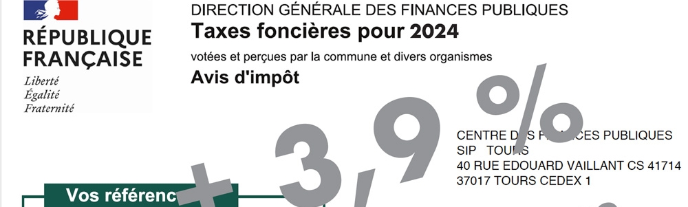 taxe foncière 2024 au Fauga