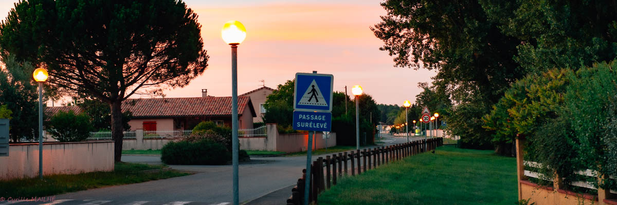 lampadaires à boules